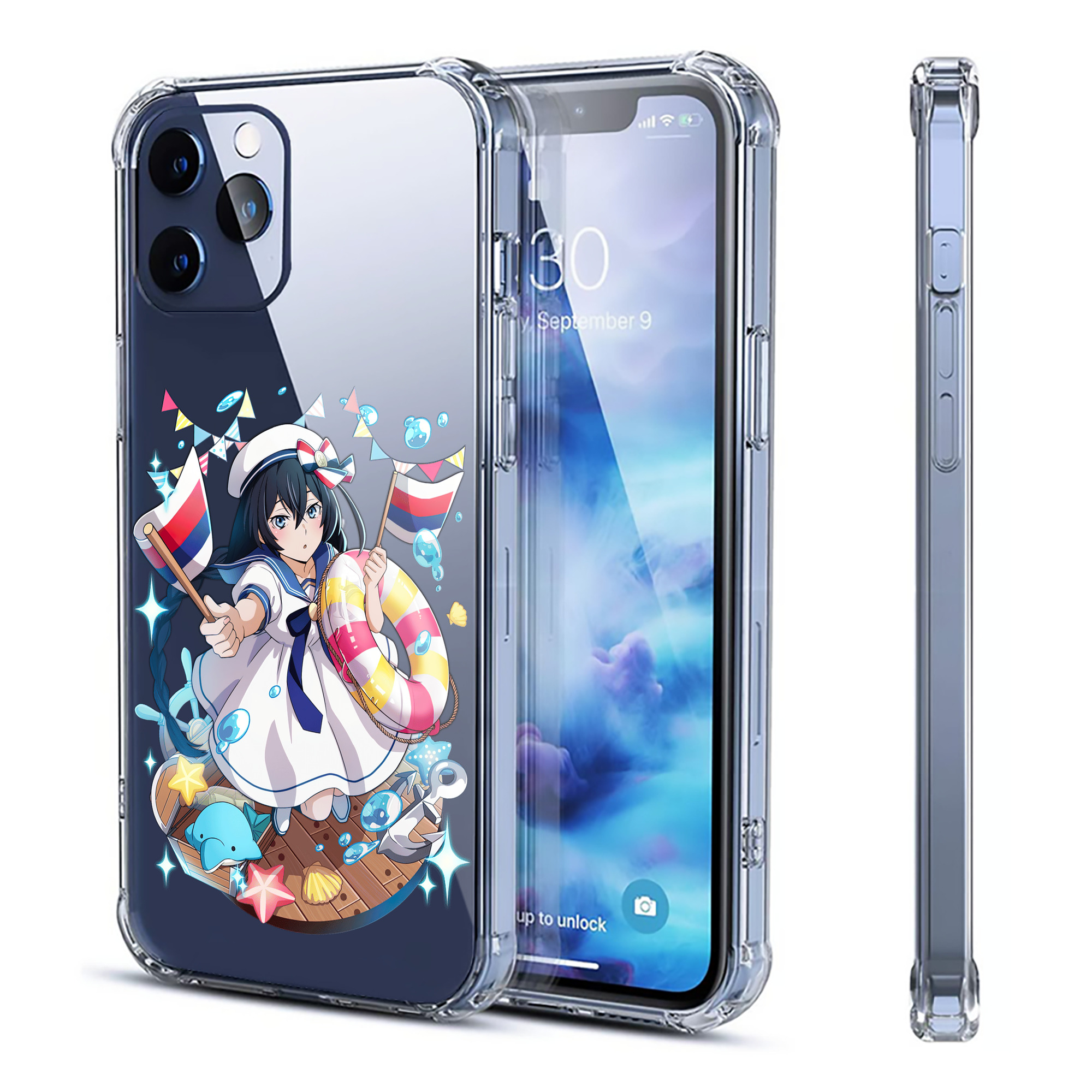 （画像用） 文豪ストレイドッグス Bungo Stray Dogs 【iPhone 12シリーズ対応】透明スマホケース（クリアソフトケース）